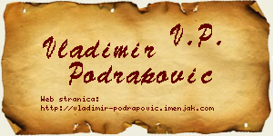 Vladimir Podrapović vizit kartica